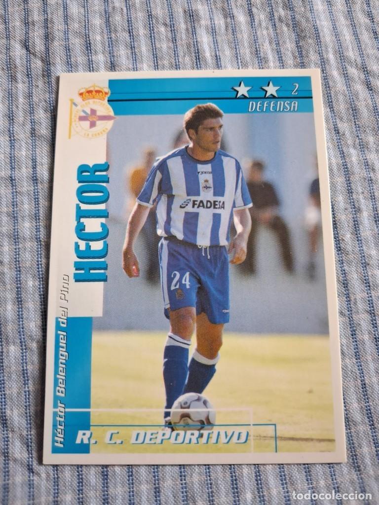 Figurine di Calcio: F&uacute;tbol Match Total. Liga 2002 &ndash; 2003. H&eacute;ctor. R.C. Deportivo Coru&ntilde;a. Magic Box Int.
