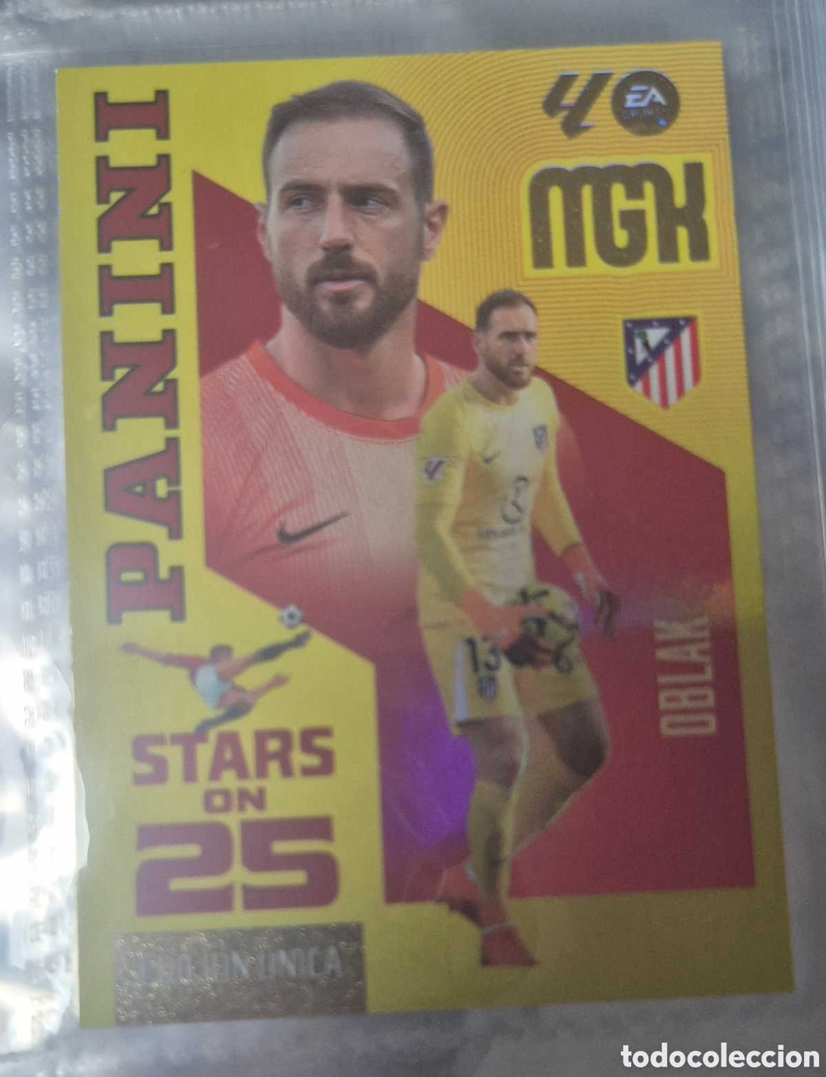 Cromos de f&uacute;tbol: Oblak atletico de madrid stars on 25 edicion unica megacracks 26 27