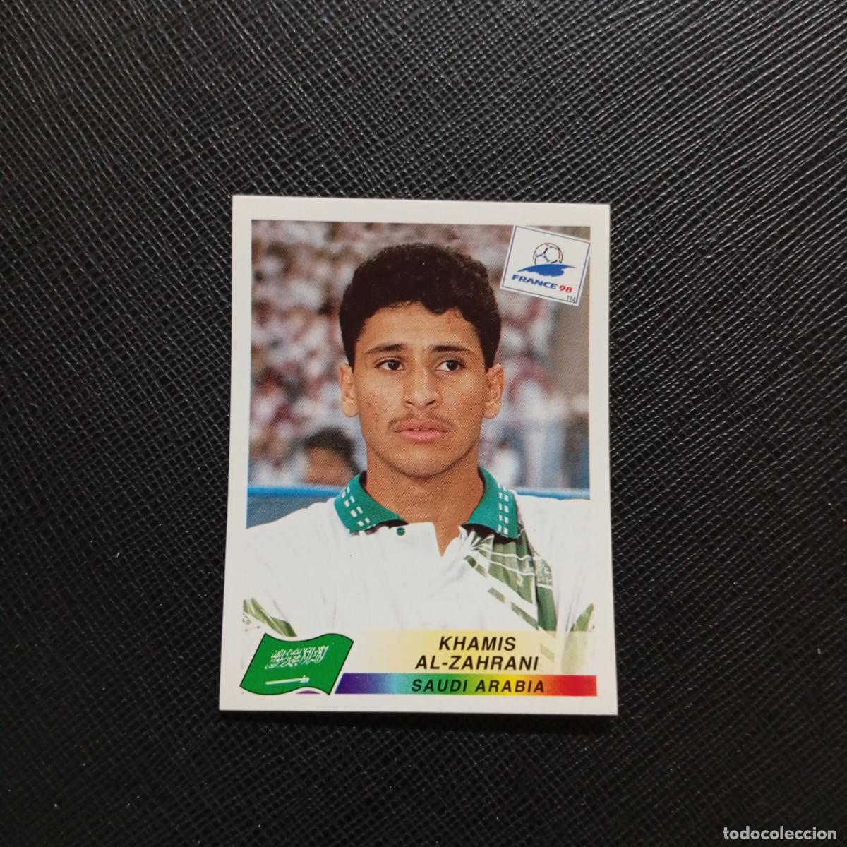 Cromos de f&uacute;tbol: 201 AL ZAHRANI ARABIA SAUDI PANINI 1998 MUNDIAL CROMO FUTBOL FRANCIA 98 - SIN PEGAR - A22 PG469 B