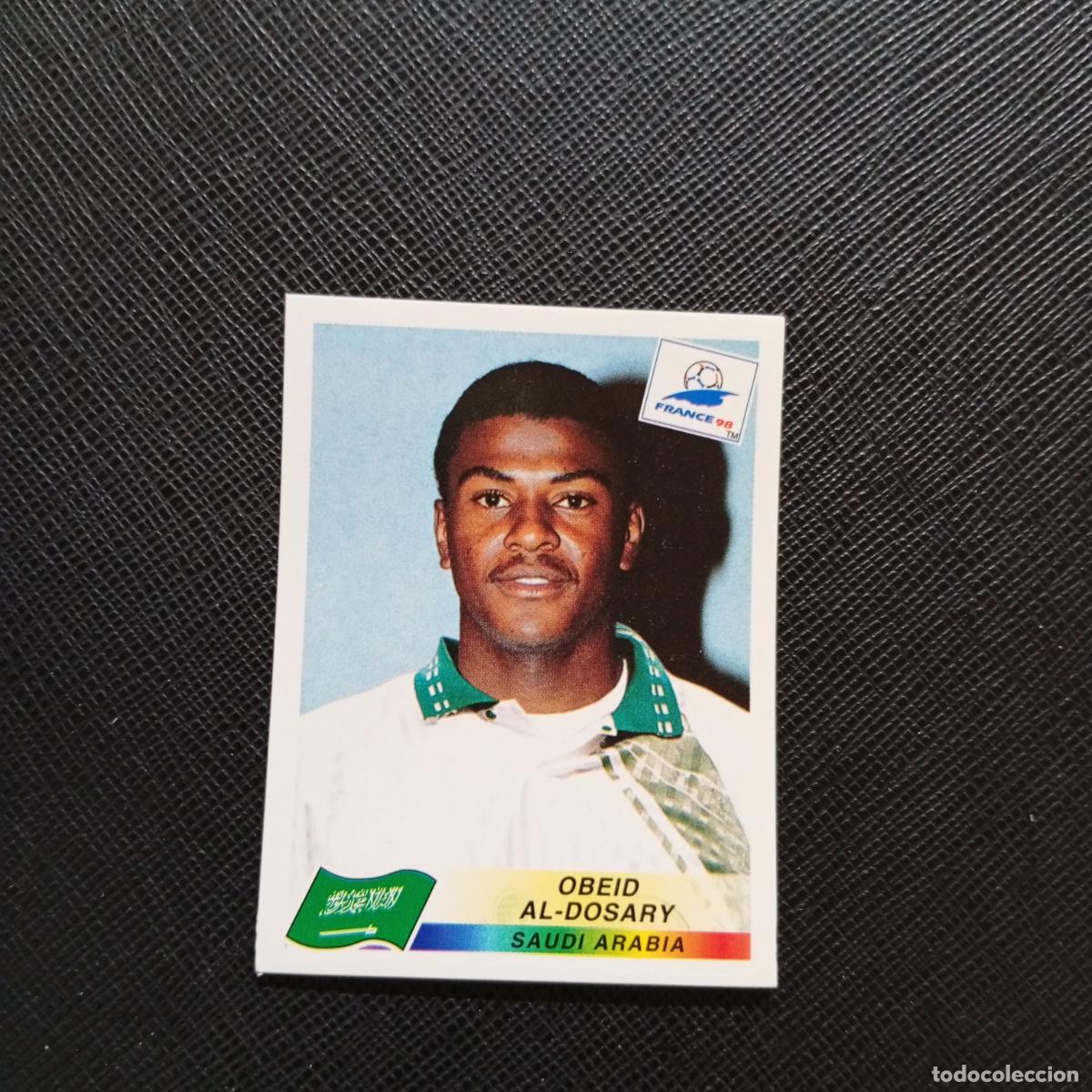 Cromos de f&uacute;tbol: 203 AL DOSARY ARABIA SAUDI PANINI 1998 MUNDIAL CROMO FUTBOL FRANCIA 98 - SIN PEGAR - A22 PG460 B