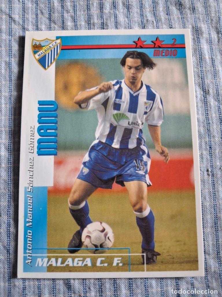Cromos de Futebol: F&uacute;tbol Match Total. Liga 2002 &ndash; 2003. Manu. M&aacute;laga C.F. Magic Box Int. Estado ver imagen