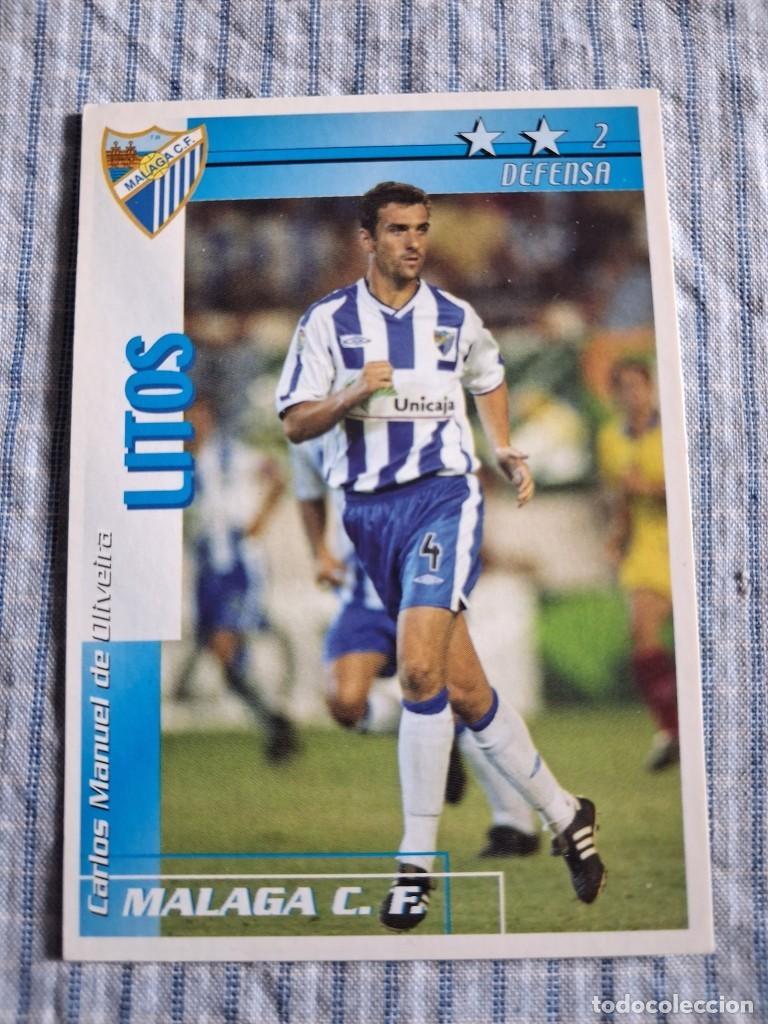 Cromos de Futebol: F&uacute;tbol Match Total. Liga 2002 &ndash; 2003. Litos. M&aacute;laga C.F. Magic Box Int. Estado ver imagen.