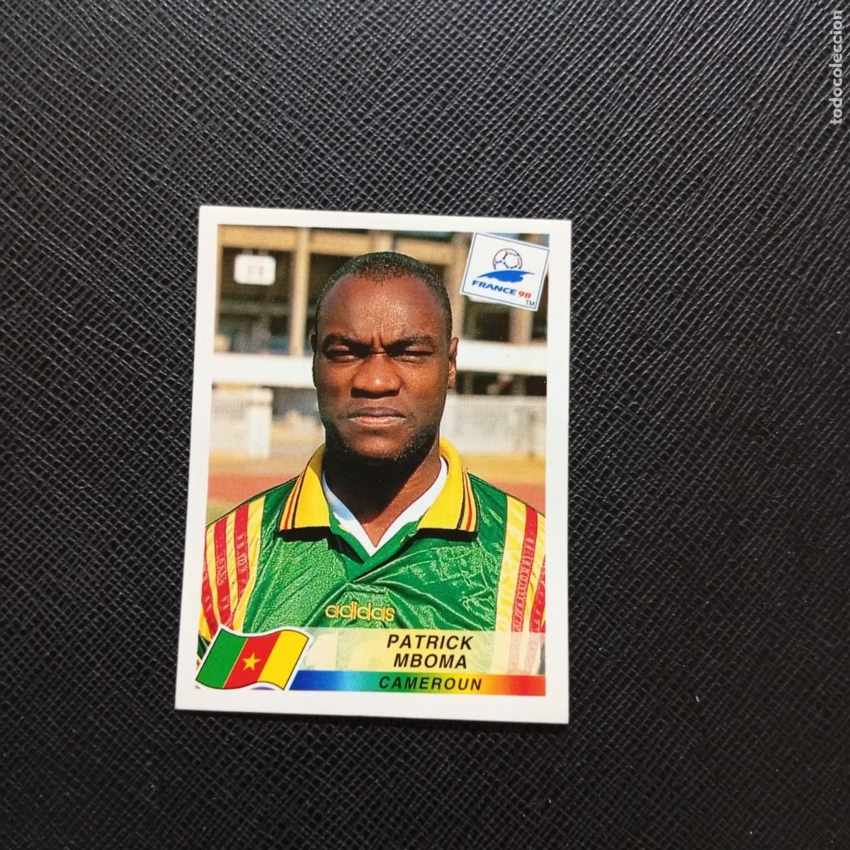 Cromos de f&uacute;tbol: 134 PATRICK MBOMA CAMERUN PANINI 1998 MUNDIAL CROMO FUTBOL FRANCIA 98 - SIN PEGAR - A22 PG469