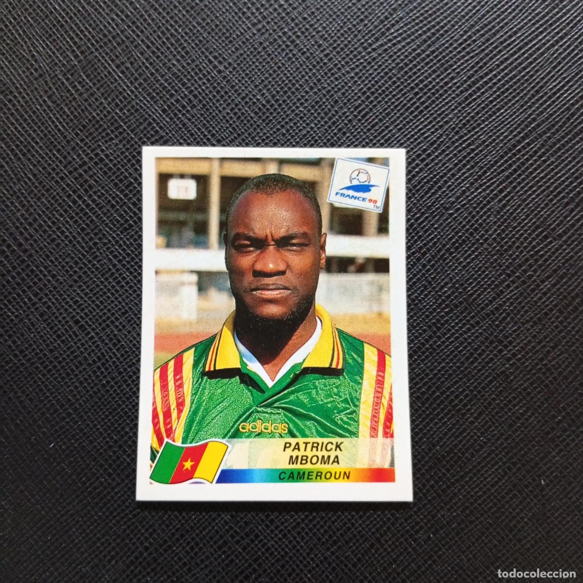 Cromos de f&uacute;tbol: 134 PATRICK MBOMA CAMERUN PANINI 1998 MUNDIAL CROMO FUTBOL FRANCIA 98 - SIN PEGAR - A22 PG478