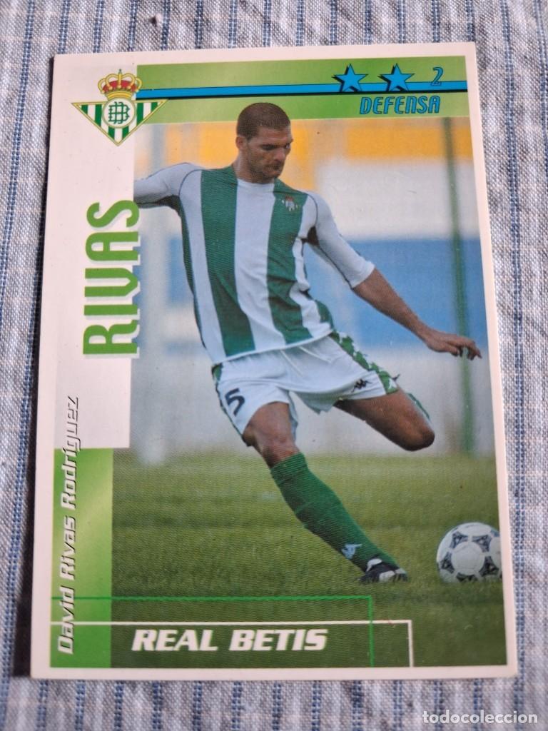 Cromos de Futebol: F&uacute;tbol Match Total. Liga 2002 &ndash; 2003. Real Betis. Rivas. Magic Box Int. Estado ver imagen