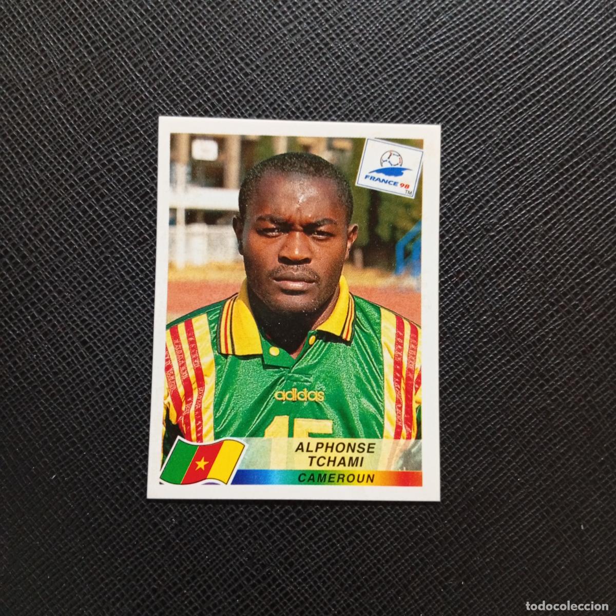 Cromos de f&uacute;tbol: 135 ALPHONSE TCHAMI CAMERUN PANINI 1998 MUNDIAL CROMO FUTBOL FRANCIA 98 - SIN PEGAR - A22 PG478