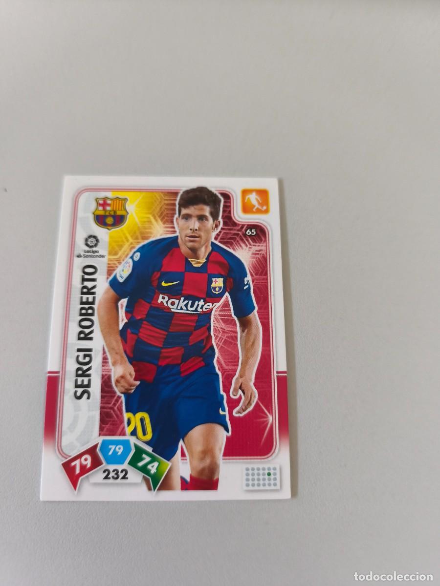Cromos de f&uacute;tbol: ADRENALYN XL 2019 2020 19 20 SERGI ROBERTO FC BARCELONA 65 H4