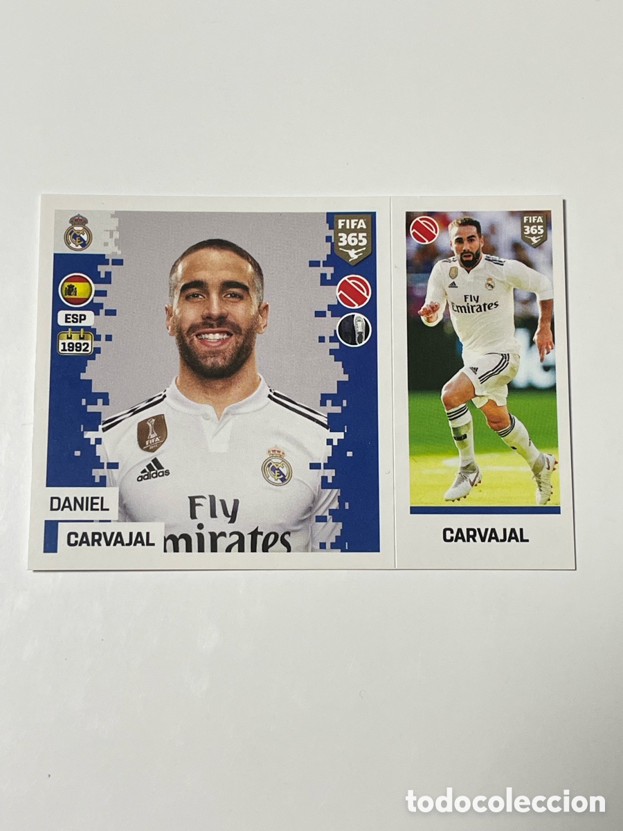 Cromos de f&uacute;tbol: Dani Carvajal Real Madrid Panini 365 18/19 #77