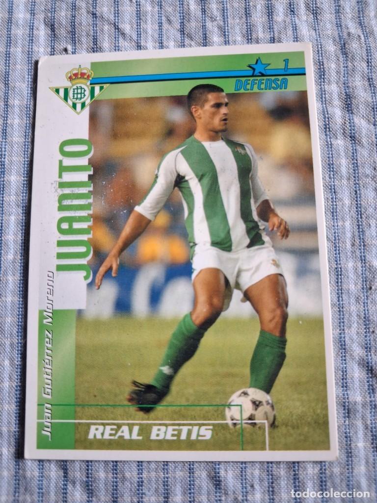 Figurine di Calcio: F&uacute;tbol Match Total. Liga 2002 &ndash; 2003. Juanito. Real Betis. Magic Box Int. Estado ver imagen.