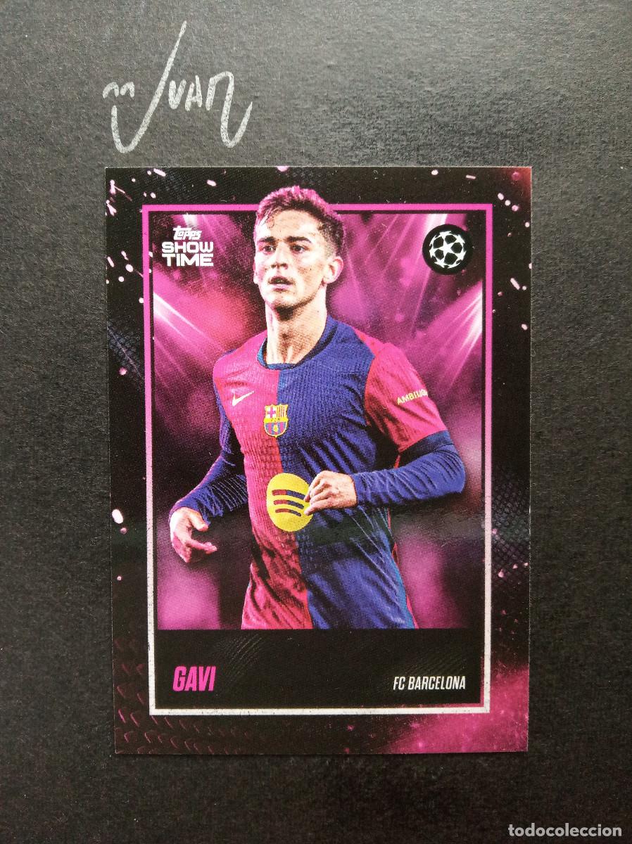 Figurine di Calcio: GAVI FC BARCELONA ESPA&Ntilde;A ⚽ TOPPS &reg; SHOWTIME UCC UEFA CLUB COMPETITIONS 2024 2025 24 25 NUEVO
