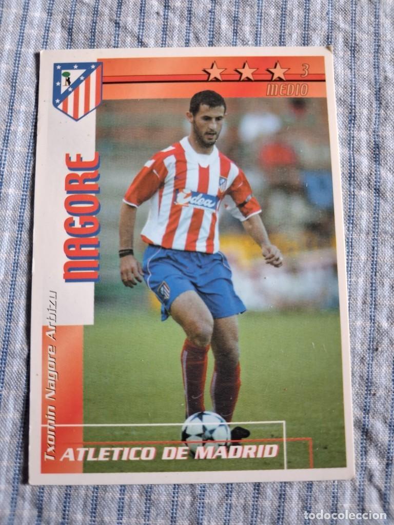 Figurine di Calcio: F&uacute;tbol Match Total. Liga 2002 &ndash; 2003. Nagore. Atl&eacute;tico de Madrid. Magic Box Int. Estado ver imagen