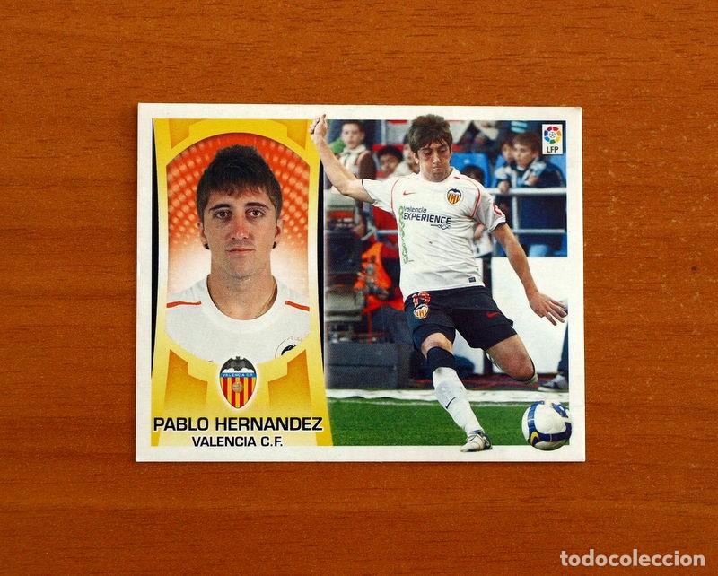 Cromos de f&uacute;tbol: Valencia - Pablo Hern&aacute;ndez N&ordm; 13 - Liga 2009-2010, 09-10 - Ediciones Este - Nunca pegado