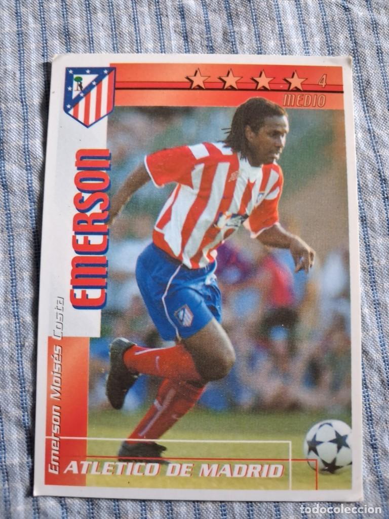 Figurine di Calcio: F&uacute;tbol Match Total. Liga 2002 &ndash; 2003. Emerson. Atl&eacute;tico de Madrid. Magic Box Int. Estado ver imagen