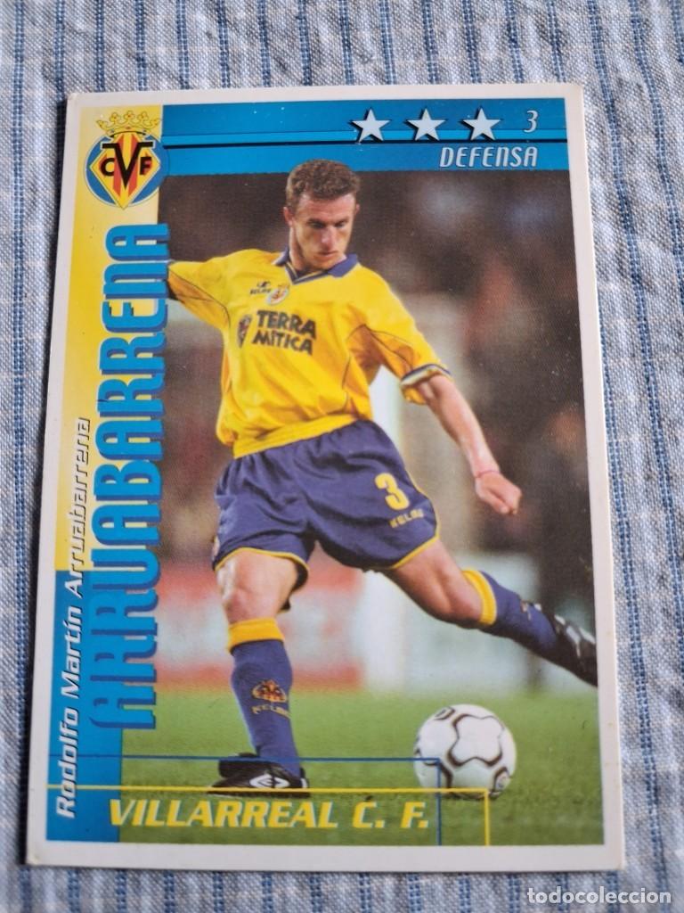 Cromos de f&uacute;tbol: F&uacute;tbol Match Total. Liga 2002 &ndash; 2003. Arruabarrena. Villarreal C.F. Magic Box Int.