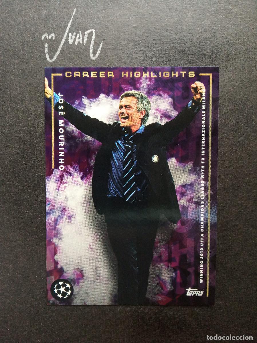 Cromos de f&uacute;tbol: CAREER MOMENTS FC INTERNAZIONALE CHAMPIONS 2010 TOPPS PLATINUM MOURINHO ⚽CURATED SET 2022 2023 22 23