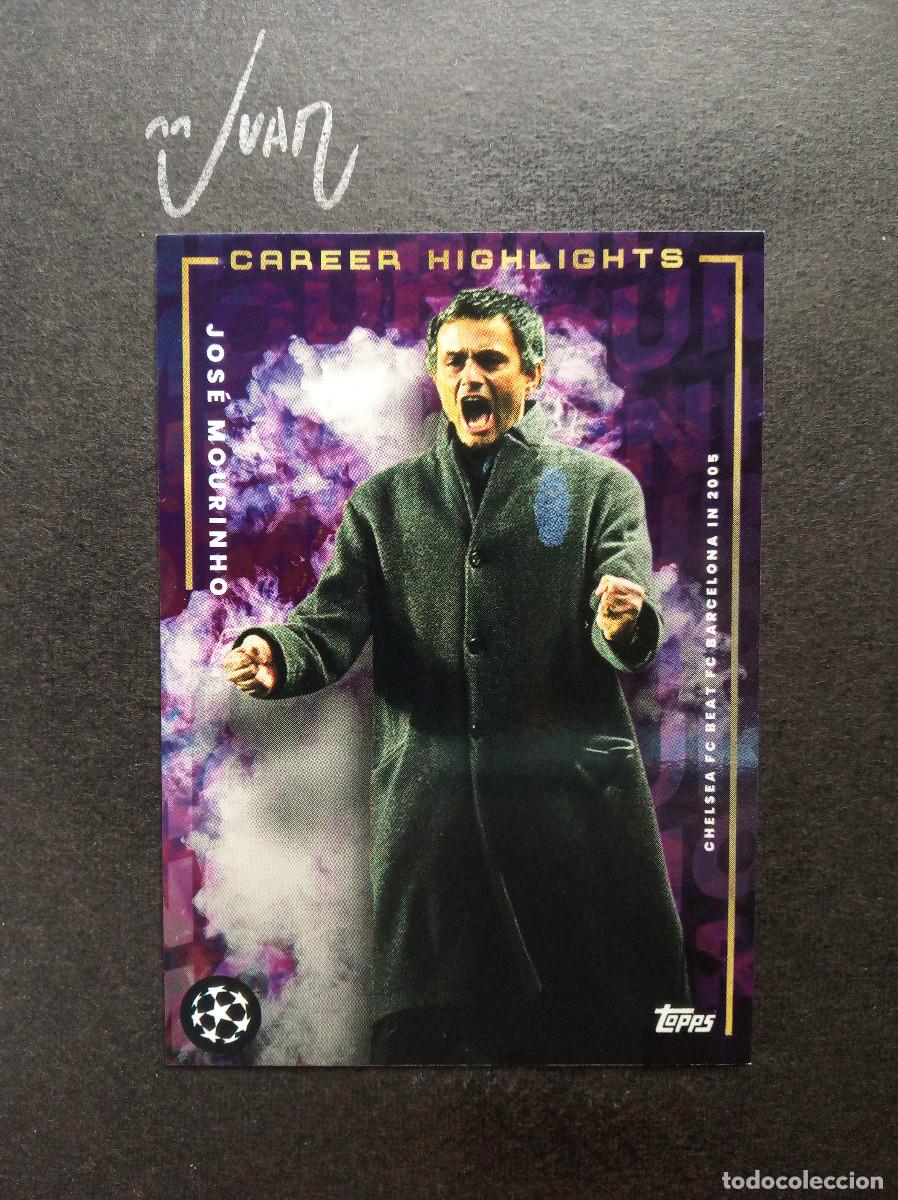 Cromos de f&uacute;tbol: CAREER MOMENTS CHELSEA VS FC BARCELONA 2005 TOPPS PLATINUM ⚽ MOURINHO CURATED SET 2022 2023 22 23