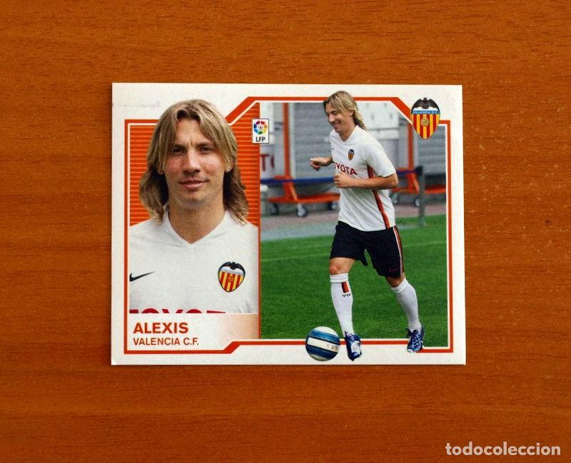 Cromos de f&uacute;tbol: Valencia - Alexis - Liga 2007-2008, 07-08 - Ediciones Este - Nunca pegado