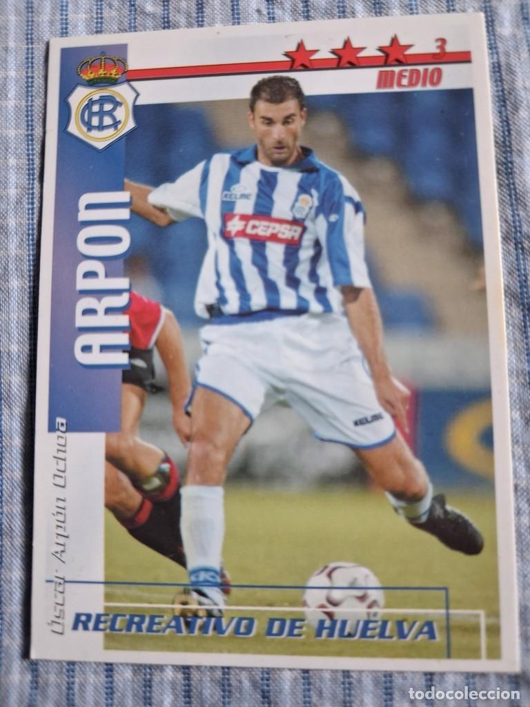 Cromos de f&uacute;tbol: F&uacute;tbol Match Total. Liga 2002 &ndash; 2003. Arp&oacute;n. Real Sociedad. Magic Box Int. Estado ver imagen