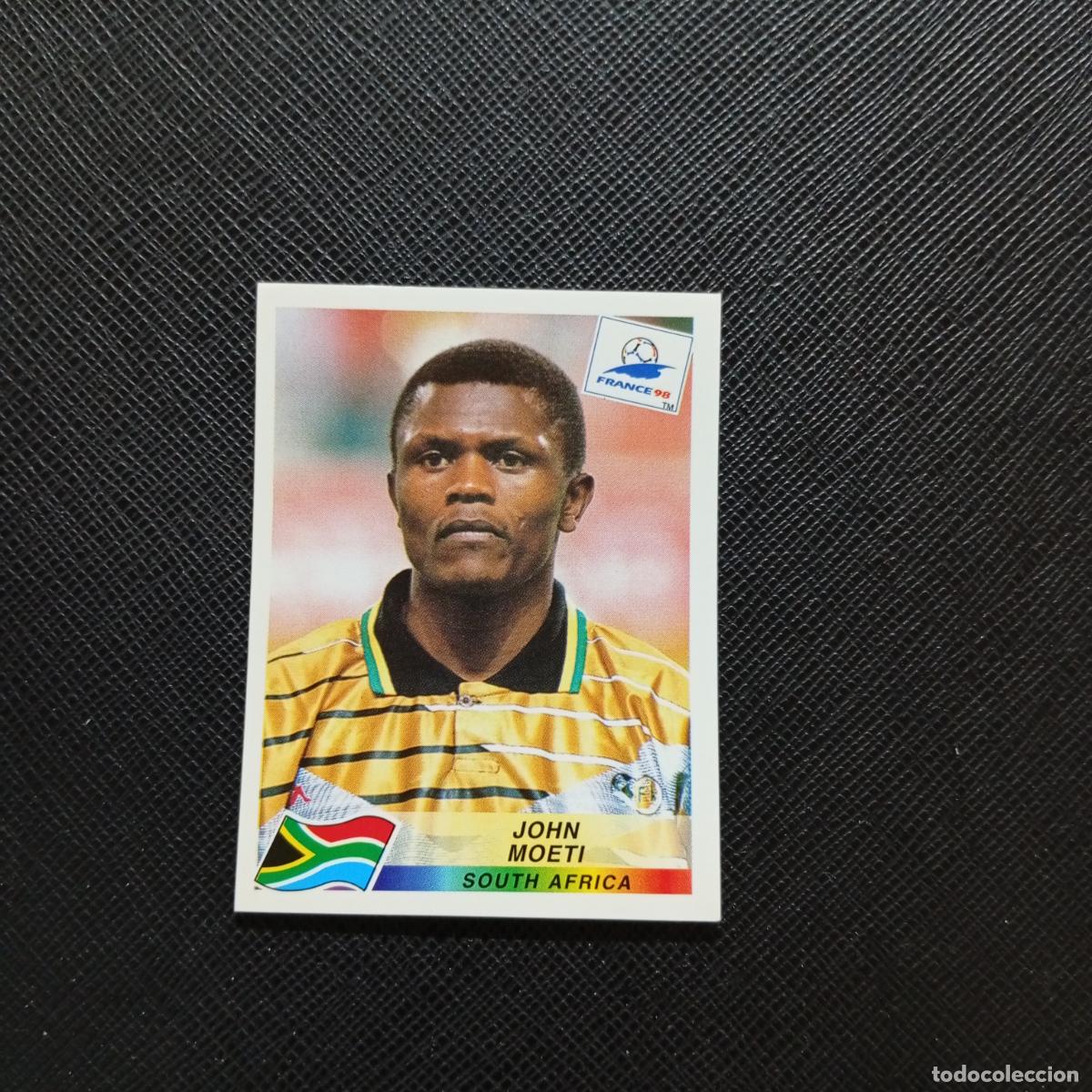Cartes &agrave; collectionner de Football: 182 JOHN MOETI SOUTH AFRICA PANINI 1998 MUNDIAL CROMO FUTBOL FRANCIA 98 - SIN PEGAR - A22 PG487