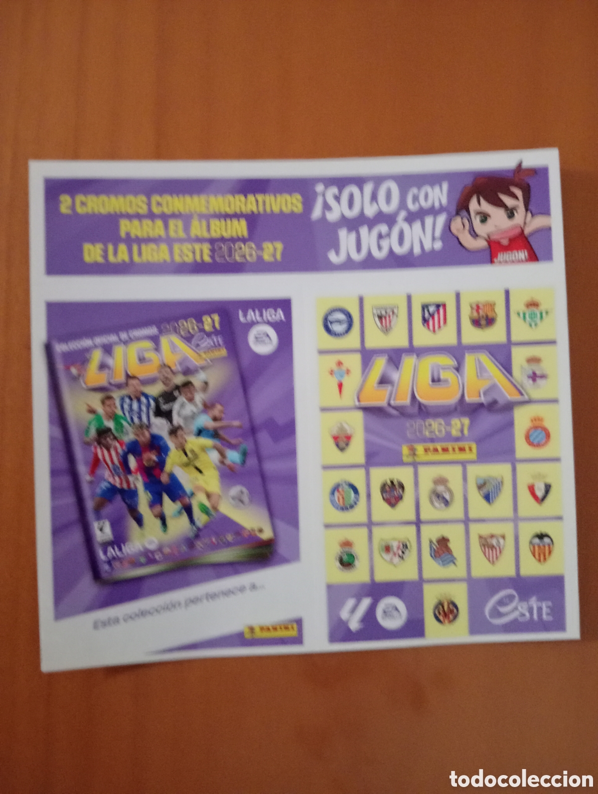 Cromos de Futebol: Cromos conmemorativos liga este 26/27 de Panini