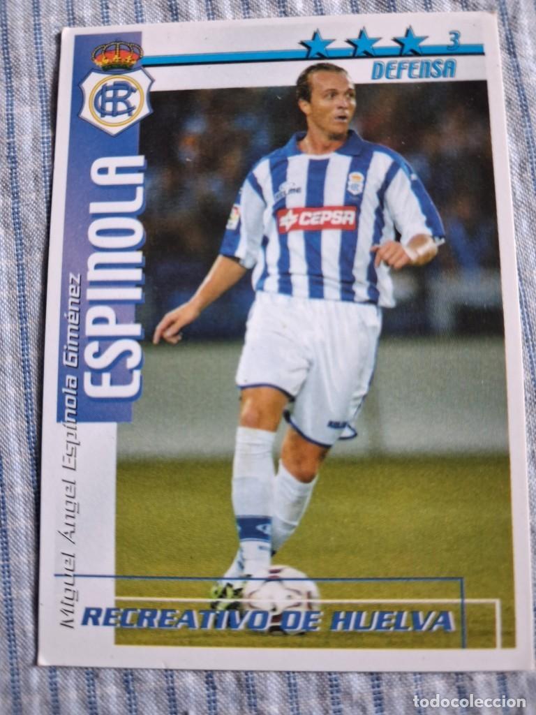 Cromos de Futebol: F&uacute;tbol Match Total. Liga 2002 &ndash; 2003. Espinola. Real Sociedad. Magic Box Int. Estado ver imagen