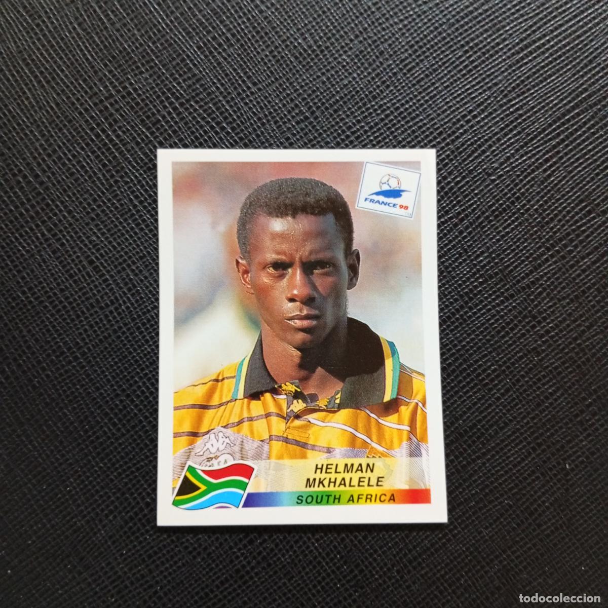 Cartes &agrave; collectionner de Football: 183 MKHALELE SOUTH AFRICA PANINI 1998 MUNDIAL CROMO FUTBOL FRANCIA 98 - SIN PEGAR - A22 PG487
