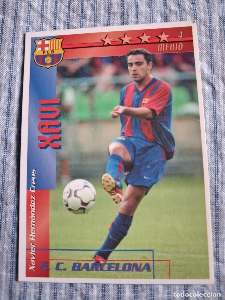 Football Stickers: F&uacute;tbol Match Total. Liga 2002 &ndash; 2003. Xavi. F.C. Barcelona. Magic Box Int. Estado ver imagen