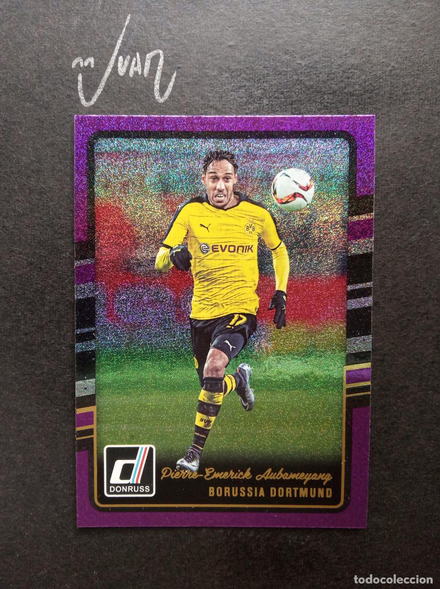 Football Stickers: 53 PURPLE AUBAMEYANG BORUSSIA DORTMUND DEPORTIVO CORU&Ntilde;A 2026 2027 ⚽ PANINI &reg; DONRUSS 2016 2017 16 17