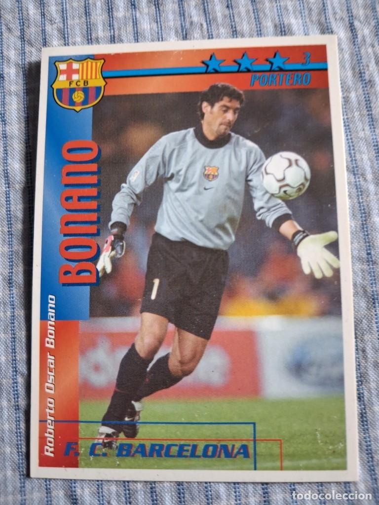 Football Stickers: F&uacute;tbol Match Total. Liga 2002 &ndash; 2003. Bonano. F.C. Barcelona. Magic Box Int. Estado ver imagen