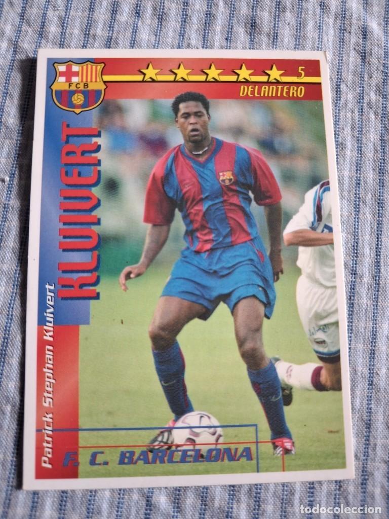 Football Stickers: F&uacute;tbol Match Total. Liga 2002 &ndash; 2003. Kluivert. F.C. Barcelona. Magic Box Int. Estado ver imagen