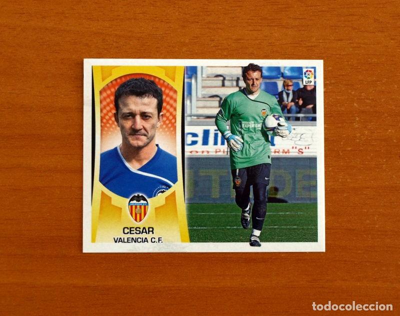Fu&szlig;ball-Sticker: Valencia - C&eacute;sar N&ordm; 2 - Liga 2009-2010, 09-10 - Ediciones Este - Nunca pegado