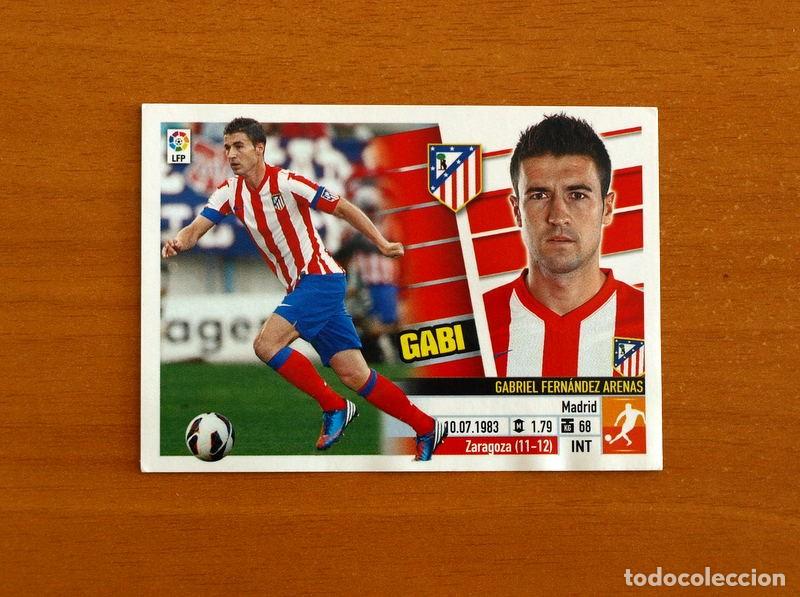 Fu&szlig;ball-Sticker: Atl&eacute;tico Madrid - Gabi N&ordm; 9 - Liga 2013-2014, 13-14 - Ediciones Este - Nunca pegado