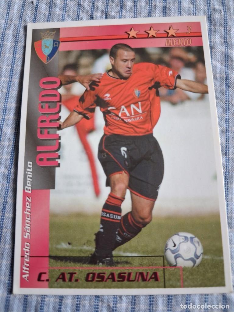 Cromos de f&uacute;tbol: F&uacute;tbol Match Total. Liga 2002 &ndash; 2003. Alfredo. C. At. Osasuna. Magic Box Int. Estado ver imagen