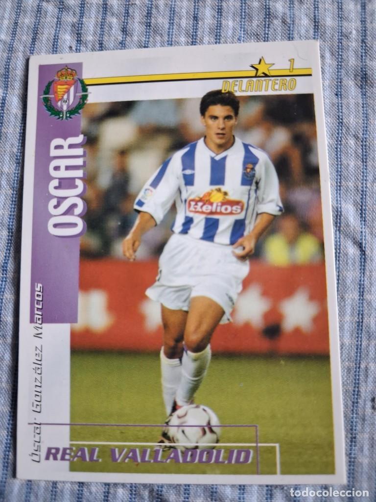 Cromos de f&uacute;tbol: F&uacute;tbol Match Total. Liga 2002 &ndash; 2003. &Oacute;scar. Real Valladolid. Magic Box Int. Estado ver imagen