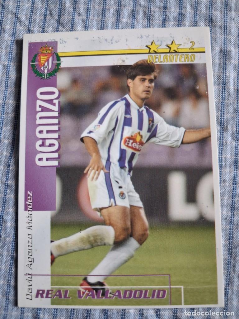 Cromos de Futebol: F&uacute;tbol Match Total. Liga 2002 &ndash; 2003. Aganzo. Real Valladolid. Magic Box Int. Estado ver imagen