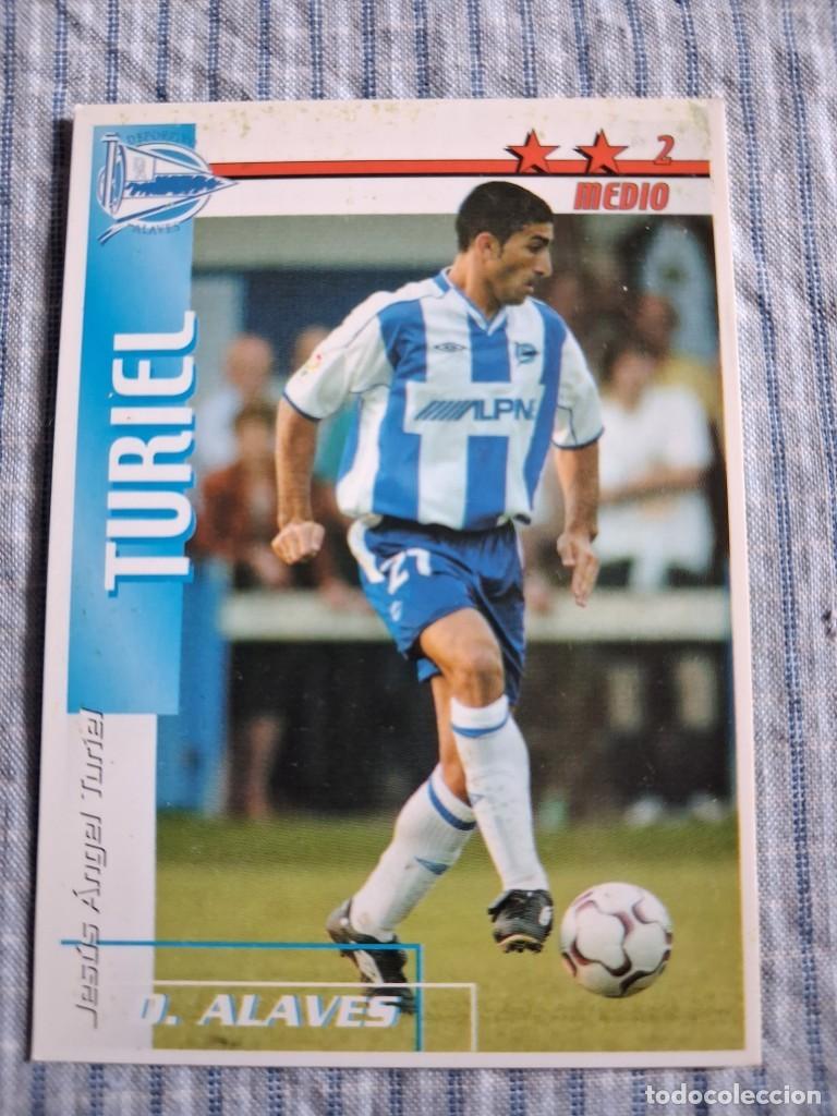 Cromos de f&uacute;tbol: F&uacute;tbol Match Total. Liga 2002 &ndash; 2003. Turiel. D. Alav&eacute;s. Magic Box Int. Estado ver imagen