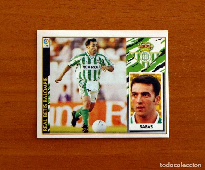 Cromos de f&uacute;tbol: Real Betis - Sabas - BAJA - Ediciones Este Liga 1997-1998, 97-98 - Nunca Pegado