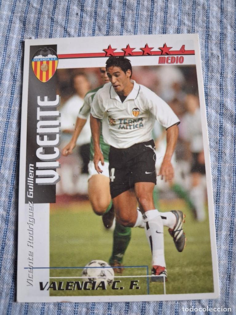 Cromos de Futebol: F&uacute;tbol Match Total. Liga 2002 &ndash; 2003. Vicente. Valencia C.F. Magic Box Int. Estado ver imagen