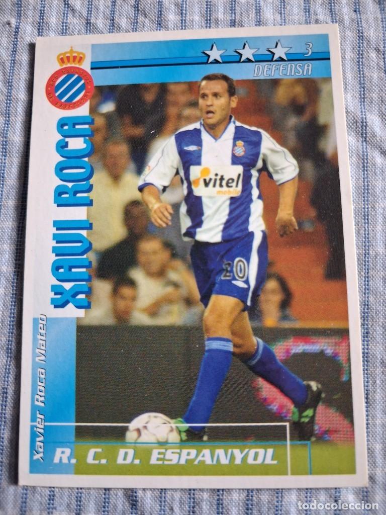 Cromos de f&uacute;tbol: F&uacute;tbol Match Total. Liga 2002 &ndash; 2003. Xavi Roca. R.C.D. Espa&ntilde;ol. Magic Box Int. Estado ver imagen