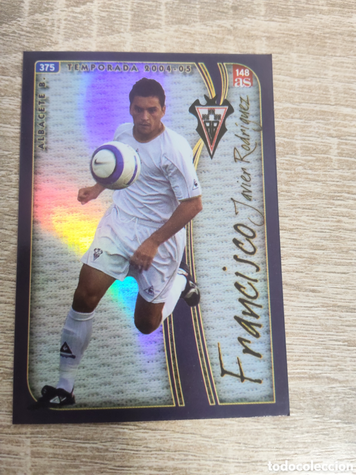 Cromos de f&uacute;tbol: As/Mundicromo las fichas de la liga 2005 Francisco Albacete