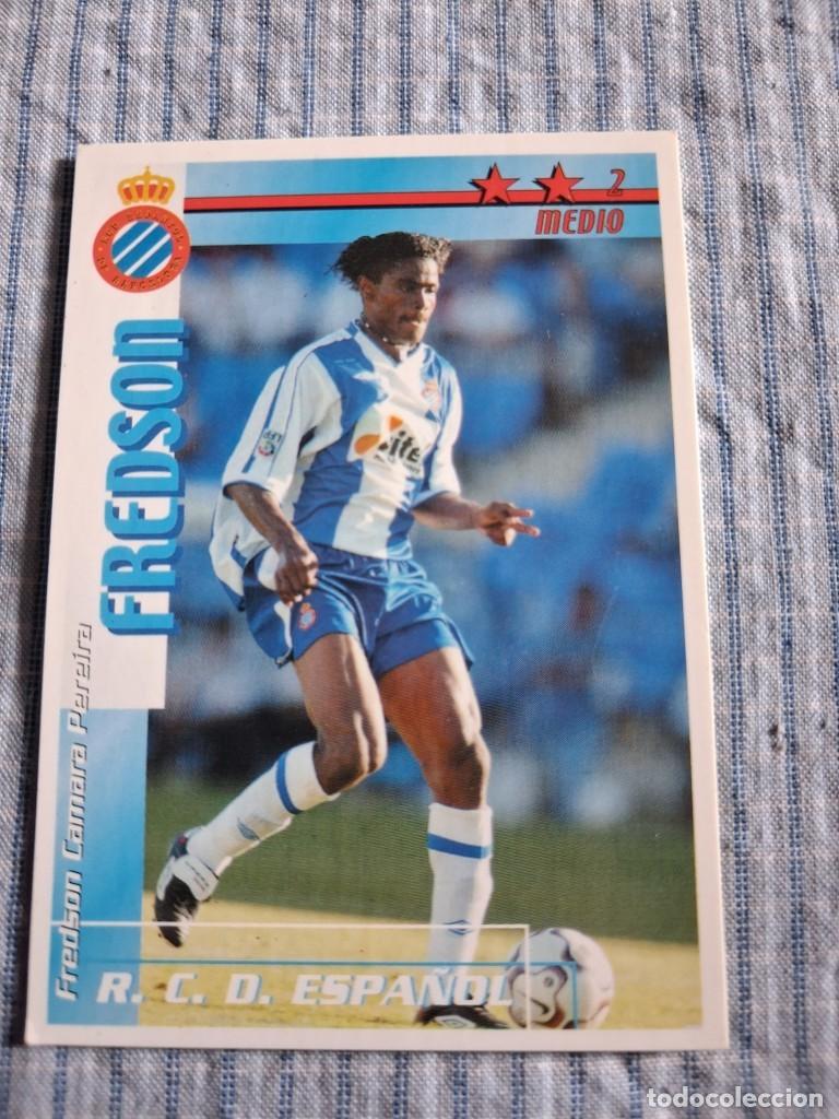 Cromos de f&uacute;tbol: F&uacute;tbol Match Total. Liga 2002 &ndash; 2003. Fredson. R.C.D. Espa&ntilde;ol. Magic Box Int. Estado ver imagen