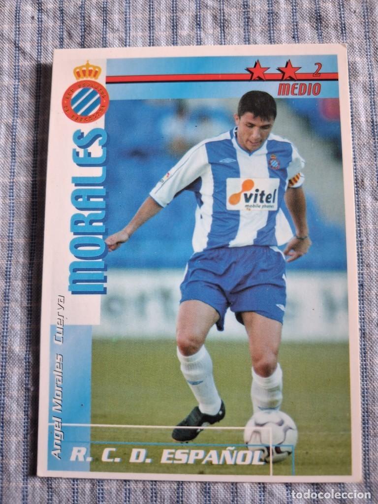 Cromos de f&uacute;tbol: F&uacute;tbol Match Total. Liga 2002 &ndash; 2003. Morales. R.C.D. Espa&ntilde;ol. Magic Box Int. Estado ver imagen