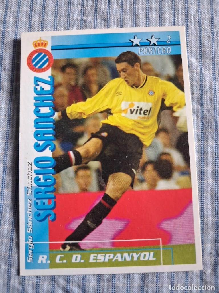 Cromos de Futebol: F&uacute;tbol Match Total. Liga 2002 &ndash; 2003. Sergio S&aacute;nchez. R.C.D. Espa&ntilde;ol. Magic Box Int.