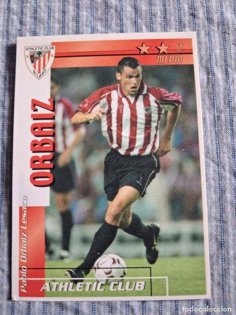 Cromos de Futebol: F&uacute;tbol Match Total. Liga 2002 &ndash; 2003. Orbaiz. Athlelitc Club de Bilbao. Magic Box Int.