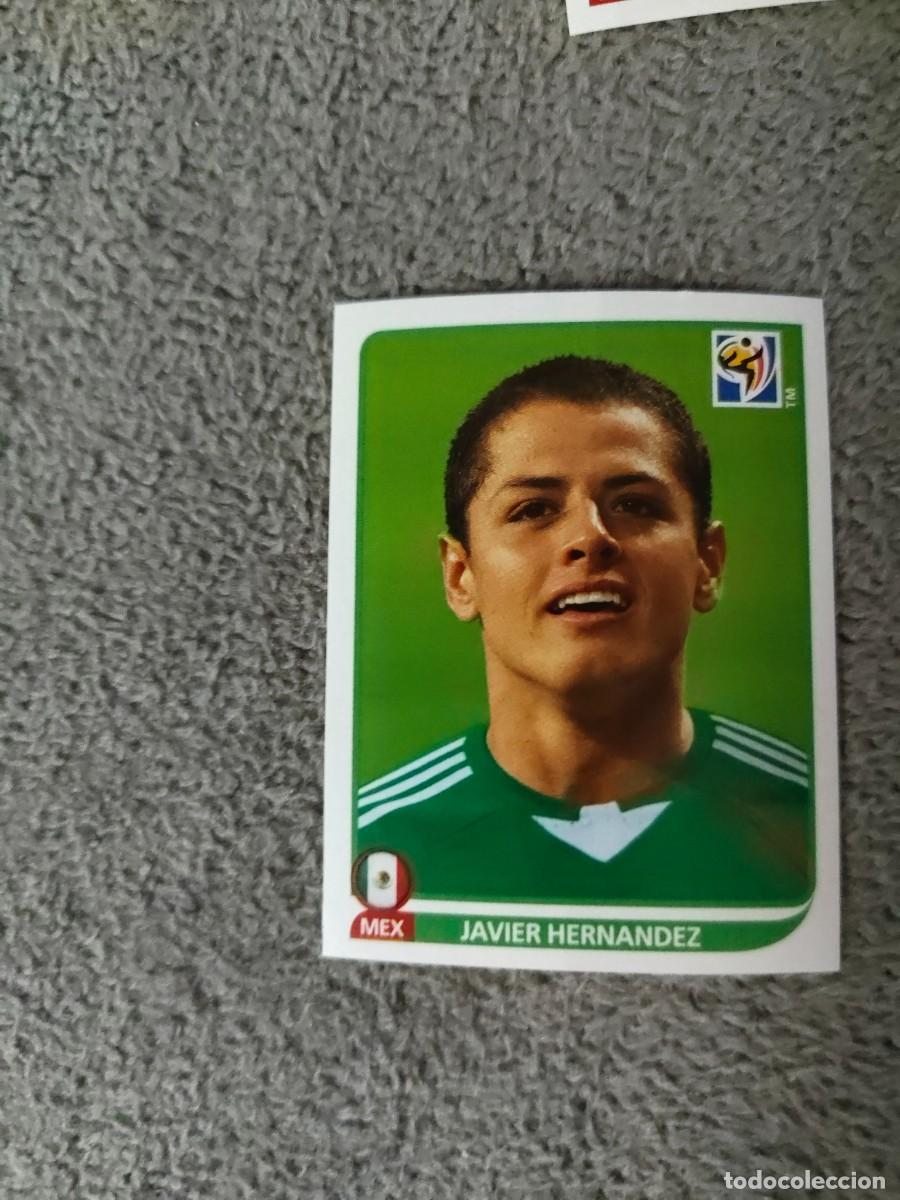 Cromos de f&uacute;tbol: 64 PANINI MUNDIAL 2010 WORLD CUP JAVIER HERNANDEZ M&Eacute;XICO CROMO 10 SUD&Aacute;FRICA NUEVO AAN