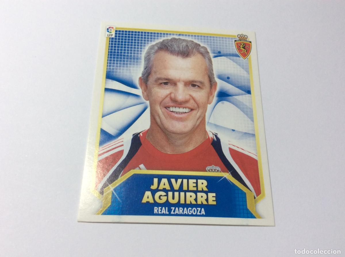 Fu&szlig;ball-Sticker: Entrenador Javier Aguirre Real Zaragoza Este 2011 2012 11 12 Panini