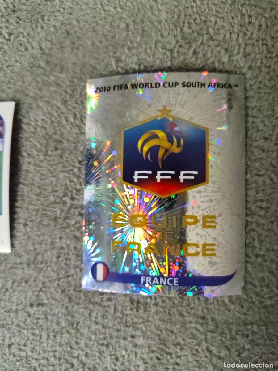 Cromos de Futebol: 88 PANINI MUNDIAL 2010 WORLD CUP TEAM ESCUDO FRANCIA CROMO 10 SUD&Aacute;FRICA NUEVO AAN
