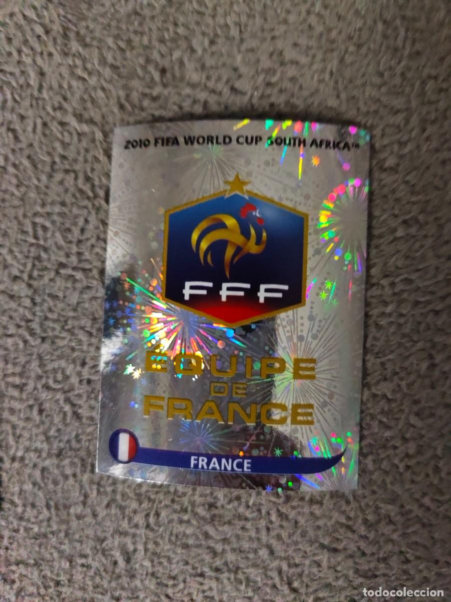 Cromos de Futebol: 88 PANINI MUNDIAL 2010 WORLD CUP TEAM ESCUDO FRANCIA CROMO 10 SUD&Aacute;FRICA NUEVO AAN
