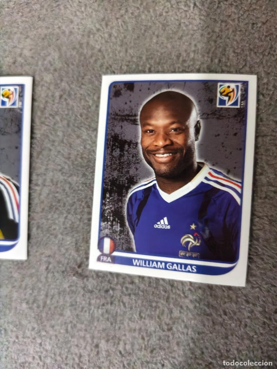 Cromos de Futebol: 91 PANINI MUNDIAL 2010 WORLD CUP WILLIAM GALLAS FRANCIA CROMO 10 SUD&Aacute;FRICA NUEVO AAN