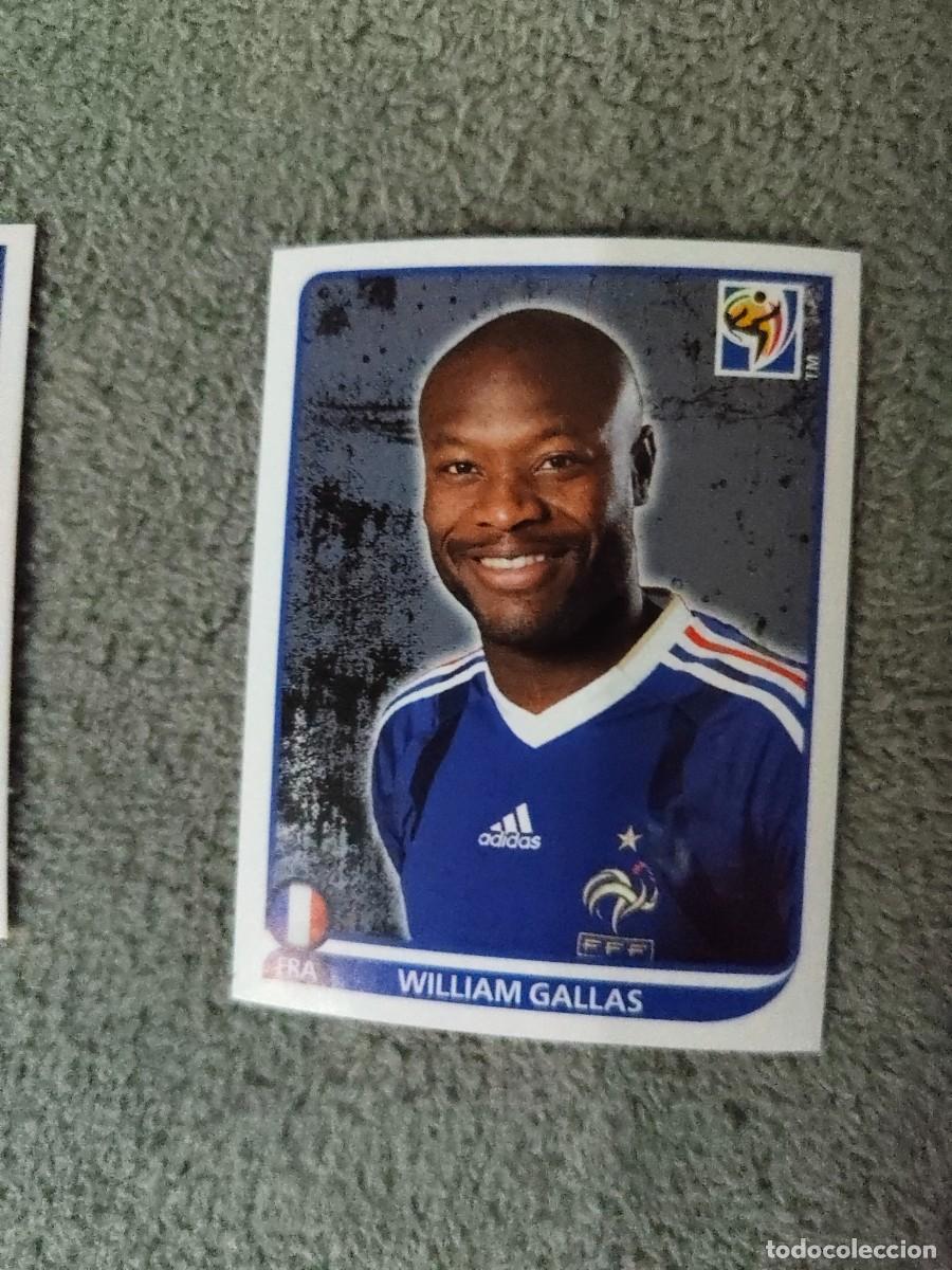 Cromos de Futebol: 91 PANINI MUNDIAL 2010 WORLD CUP WILLIAM GALLAS FRANCIA CROMO 10 SUD&Aacute;FRICA NUEVO AAN
